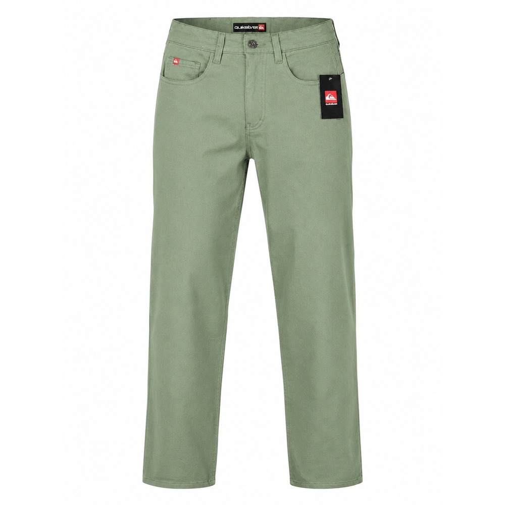 Quiksilver Men's 28x29 Sage Jungle Green Stretch Straight 5 Pocket Pants NWT